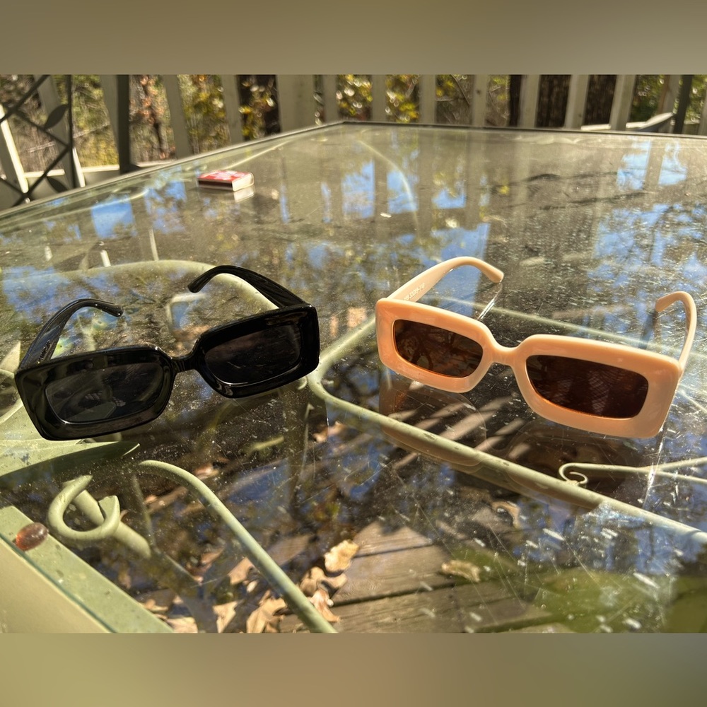 Y2K Rectangle Frame Fashion Sunglasses For Women/men/kids.. anyone!!